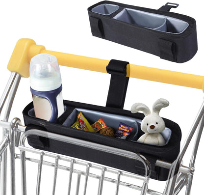Li & Zhao universal stroller snack tray with cup holder front view
