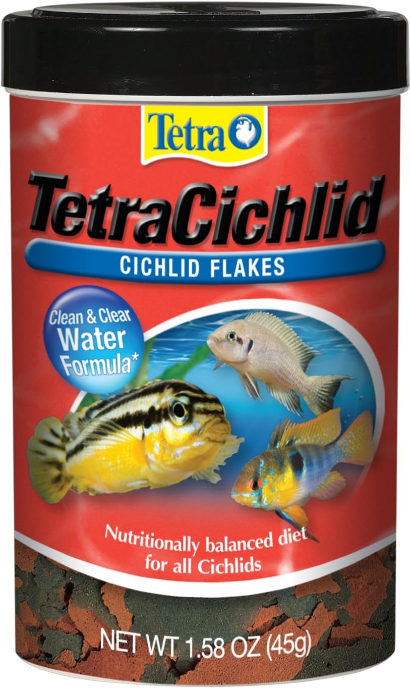 Authentic USA imported TetraCichlid flakes for aquarium health