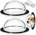 Hiyoo Nexboraque dog fence window front view showcasing the clear acrylic dome