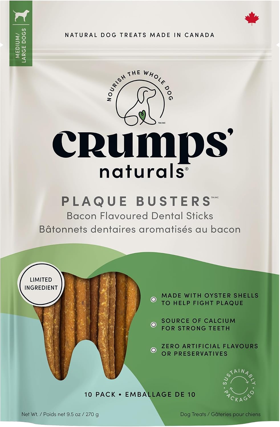 Crumps' Naturals Plaque Busters Advanced - Whole Mouth Care Dental Sticks 9.5oz - Image 12