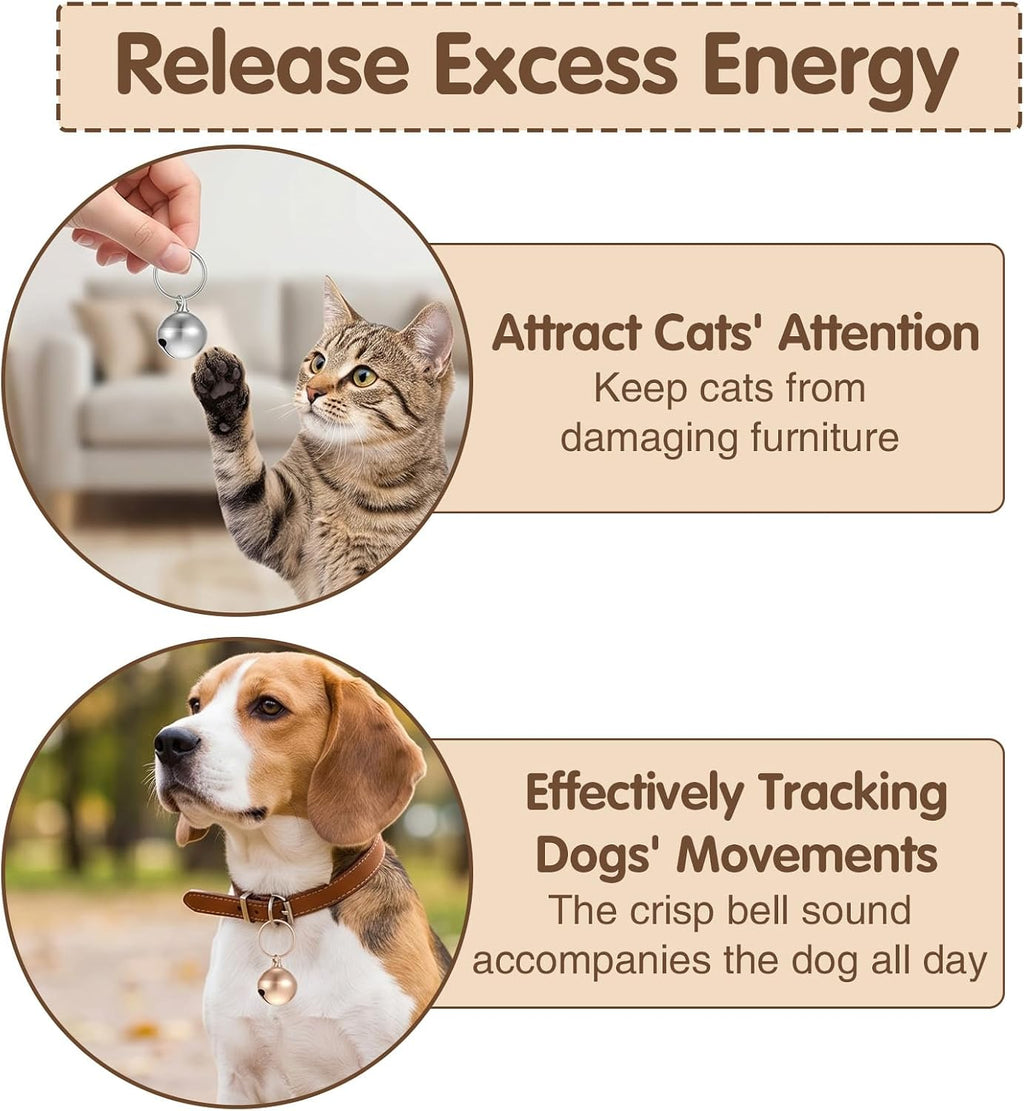 RAHHLIZS small pet accessories bells demonstrating the lightweight alloy construction