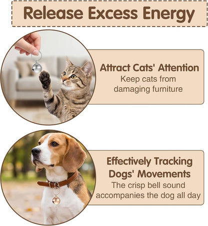 RAHHLIZS small pet accessories bells demonstrating the lightweight alloy construction