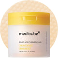 Medicube kojic acid turmeric clarifying pad front view container