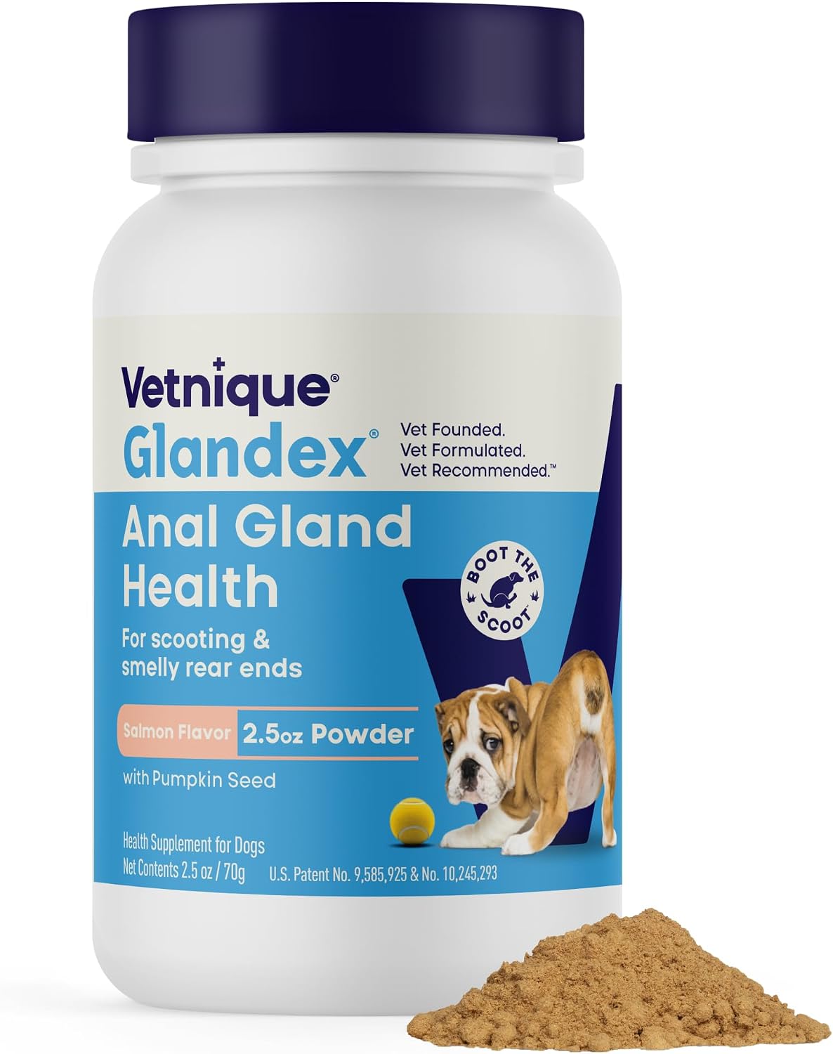 Vetnique Glandex for Dogs Anal Gland Powder, Support for Scooting & Fishy Odor, Boot The Scoot Fiber Supplement, Pumpkin Powder & Probiotics for Dogs with Digestive Enzymes (5.5oz Powder, Beef Liver) - Image 14