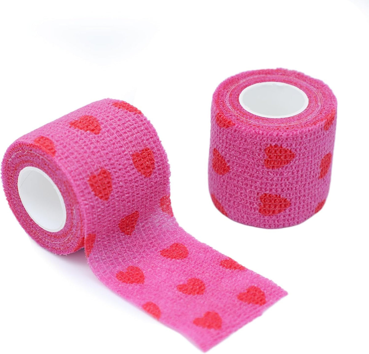 Hand tearing the Keqcqe cohesive bandage tape