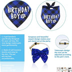 Full cat birthday party supplies kit laid out