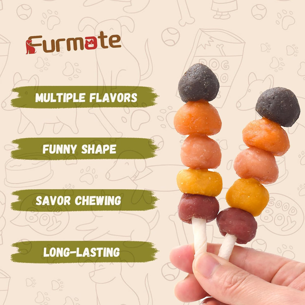 Rawhide-free gourmet dog chews for all breeds
