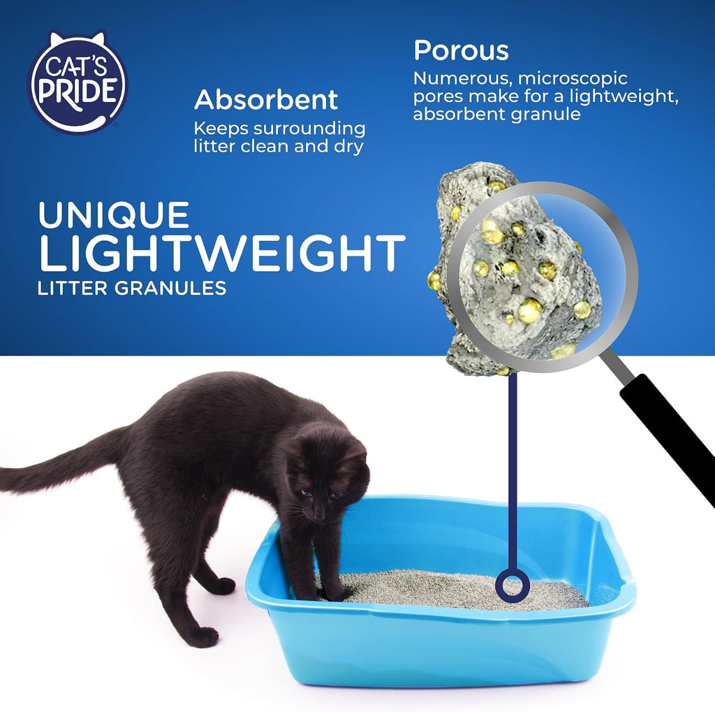 Close up of Cat's Pride lightweight clumping formula texture