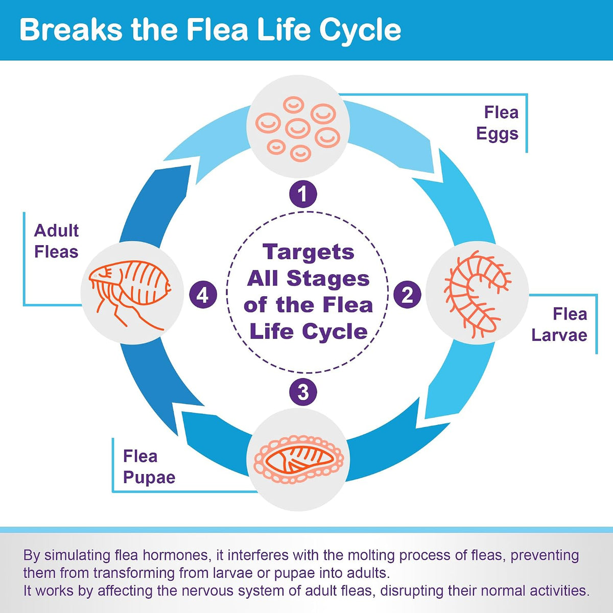 ProElobara cat flea drops tube close up view showing convenient applicator design