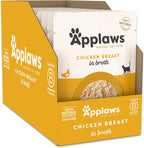 Twelve count box of two point forty seven ounce cat food pouches