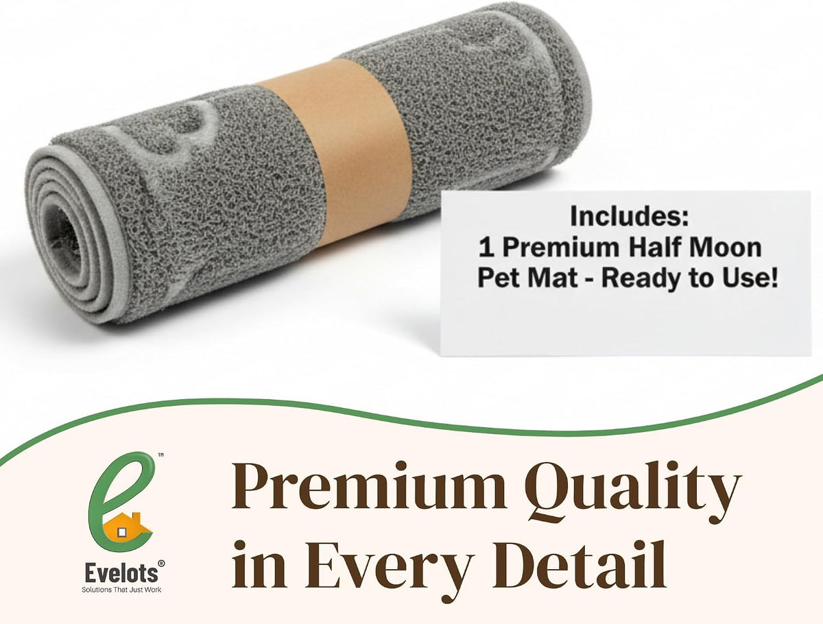 Folded gray cat litter mat showing soft paw friendly material