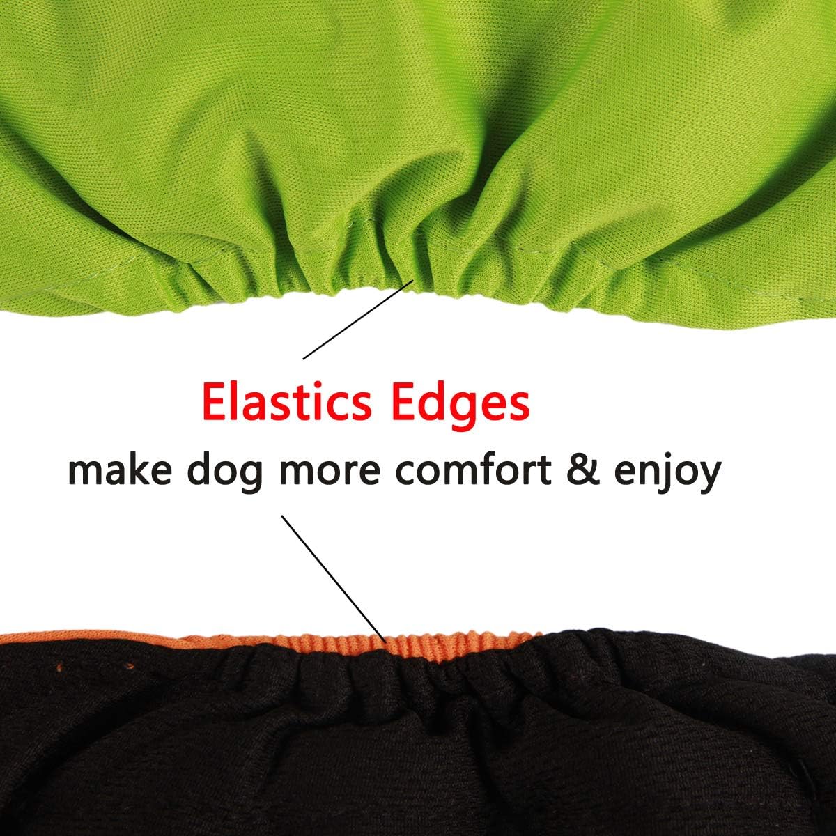 Soft mesh lining detail of the vecomfy premium dog diaper wrap