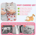 Supet anti escape calming cat swaddle wrap for nail clipping