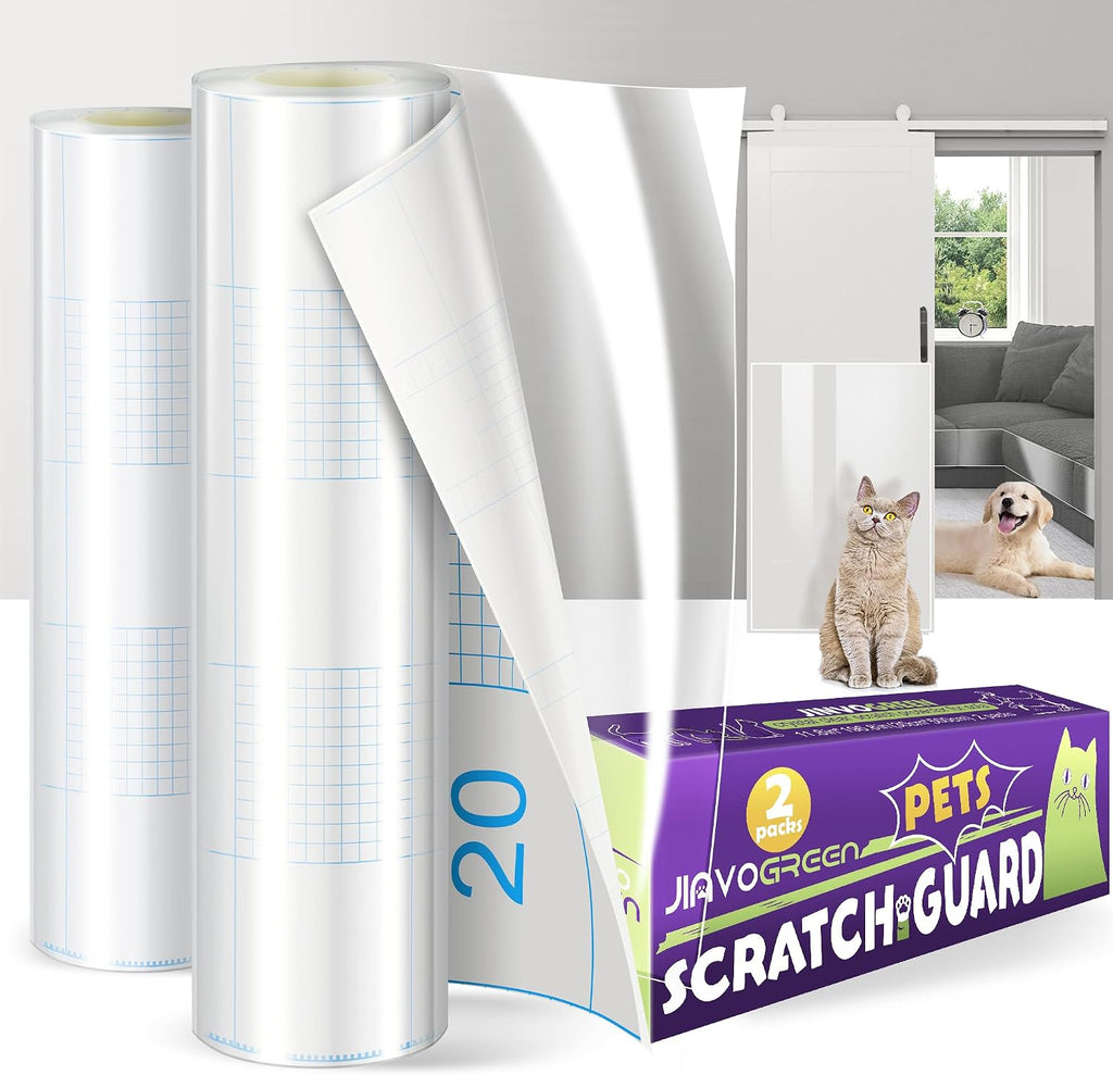 JINVOGREEN Cat Scratch Furniture Protector, 196.8" x 11.8" Couch Protector from Cat Claws, Thickened Transparent Self-Adhesive Furniture Protectors for Couch Protection from Cat Scratching - Image 10