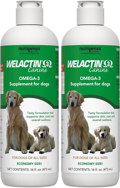 Nutramax Welactin Omega 3 Fish Oil for Dogs, Skin and Coat Health Supplement, Plus Joint, Immune, Kidney, and Brain Support, Premium Omega 3 Fatty Acids, For Dogs, 16 Ounce Liquid - Image 9