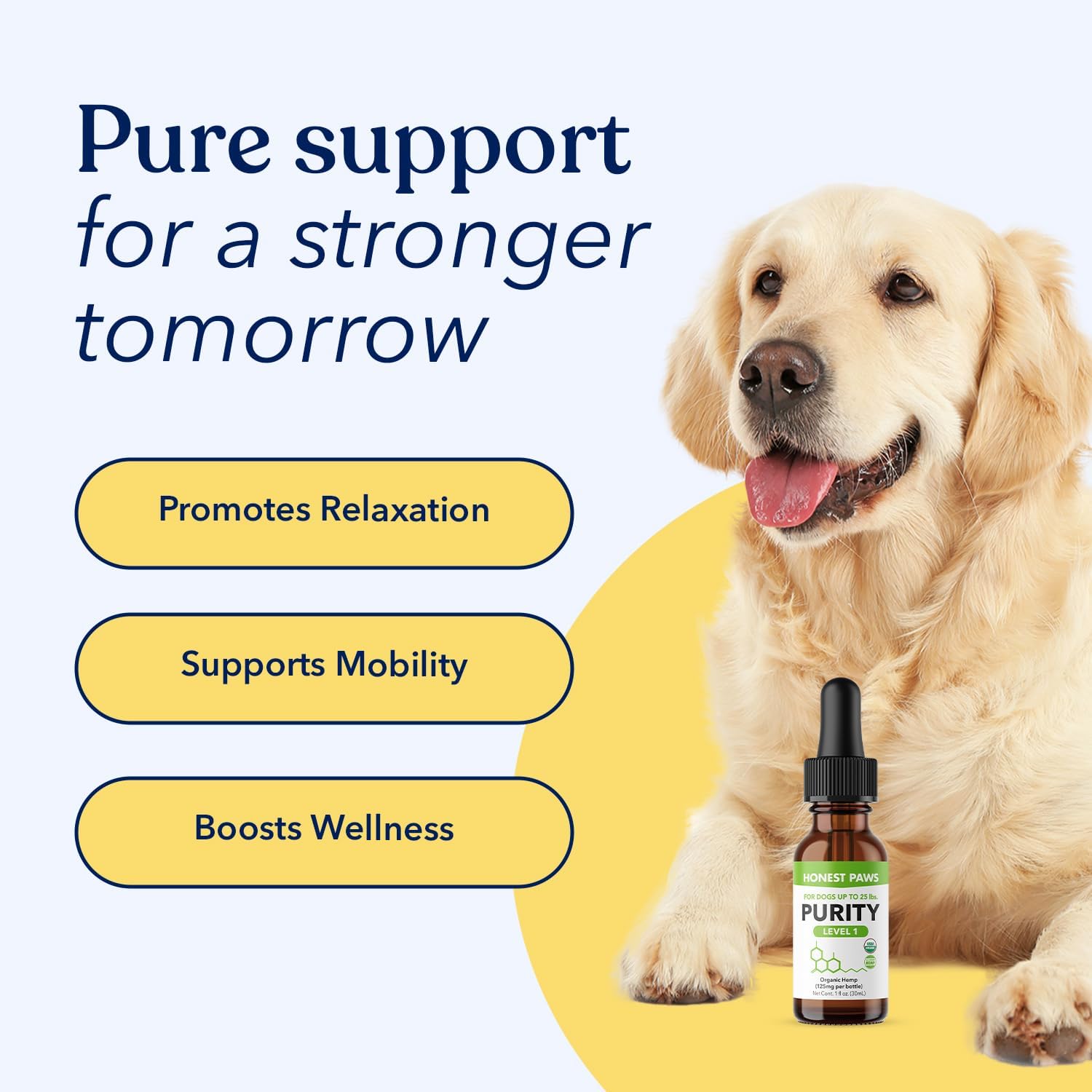 Honest Paws Hemp Oil for Dogs - Natural Hemp Seed Oil Calming Purity Drops for Dogs - Rich in Omega 3 6 9 to Promote Healthy Bones, Joint Support, Relaxation, Managing Normal Stress - Made in The USA - Image 9