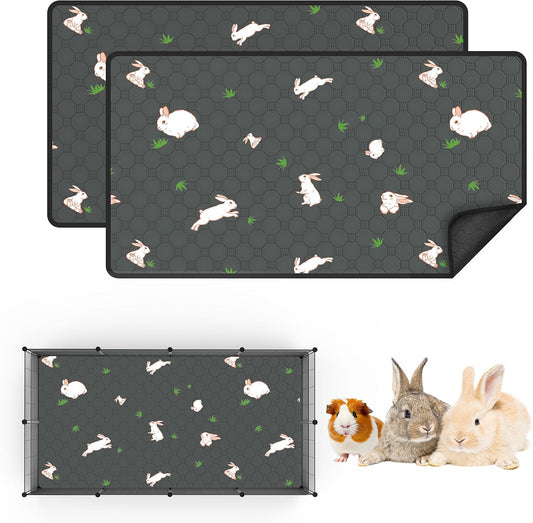 Modeslab 2-Pack Guinea Pig Cage Liner top view showing quilted fabric
