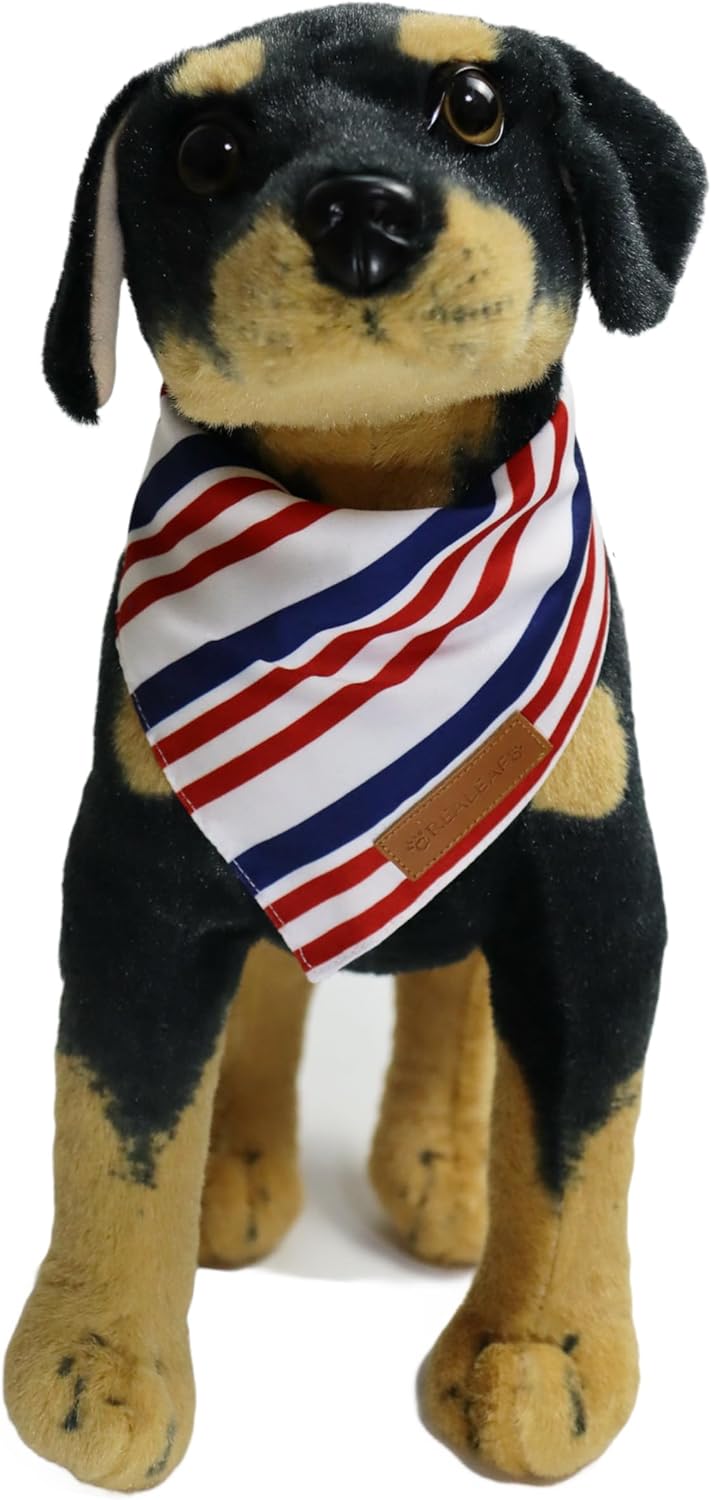 Patriotic theme pet accessories collection by Realeaf featuring stars and stripes