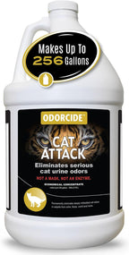 Odorcide Cat Attack concentrate packaging close up view