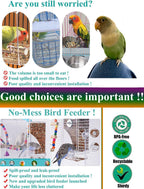 Kenond parrot feeder featuring hull-catching waste drawer