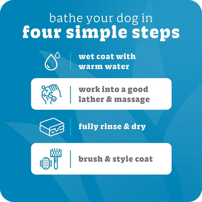 Side view of Espree oat hydrolysates dog conditioner bottle.