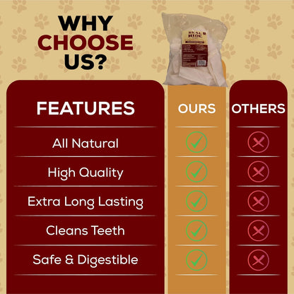 Real Hide premium pet treats for dental hygiene and plaque removal
