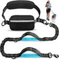 Uppetly hands-free dog running leash with waist belt and pouch front view