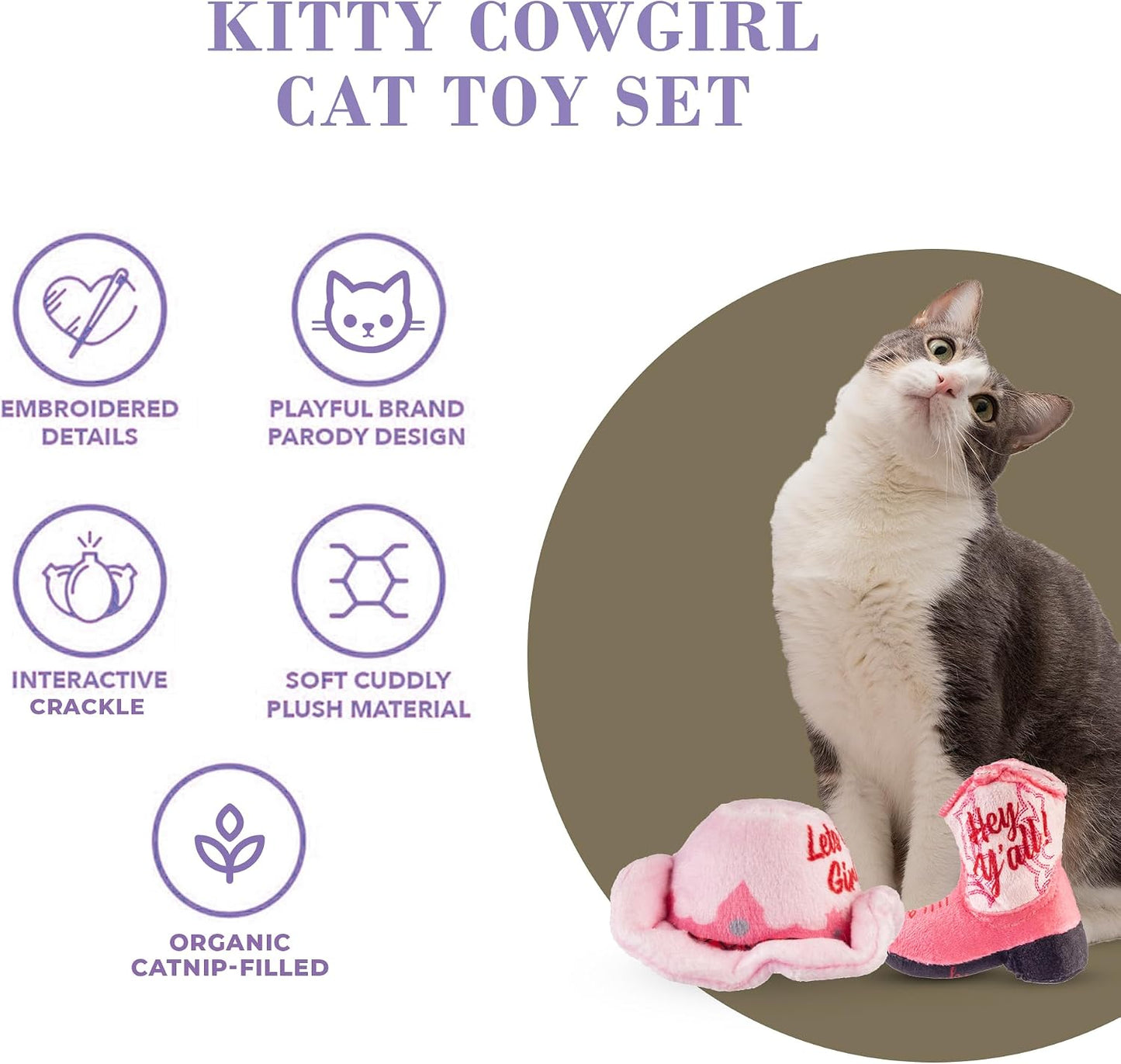 Haute Diggity Kitty organic catnip filled toys for kittens packaging view