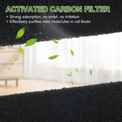 Thick activated carbon sheets showing the durable filtration layer