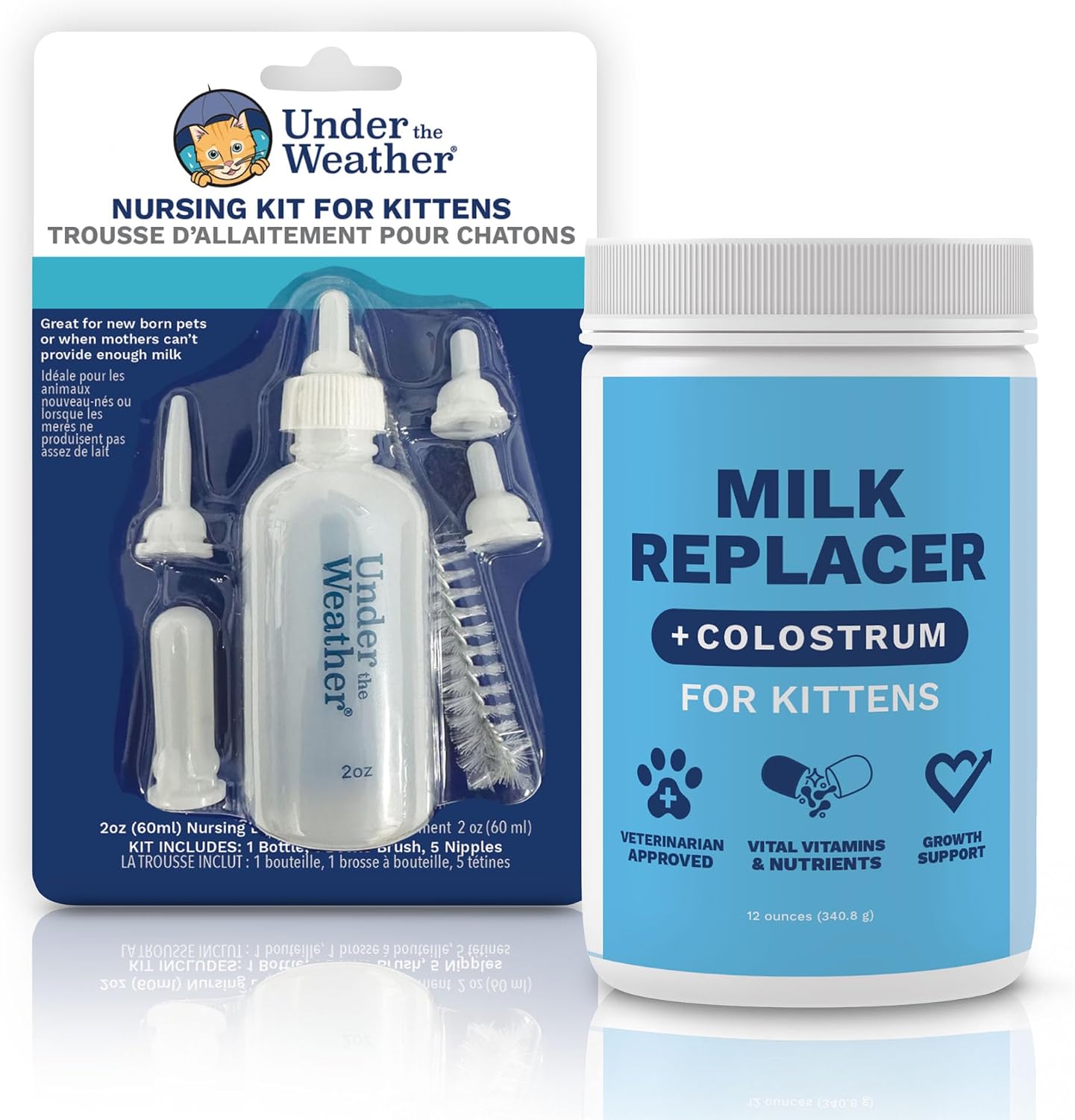 Under the Weather Kitten Milk Replacer Powder + Colostrum | Kitten Milk Replacement Formula | Nutrient-Rich Formula with Colostrum for Immune & Digestive Support - 12 oz - Image 9