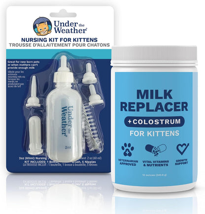 Under the Weather Kitten Milk Replacer Powder + Colostrum | Kitten Milk Replacement Formula | Nutrient-Rich Formula with Colostrum for Immune & Digestive Support - 12 oz - Image 9