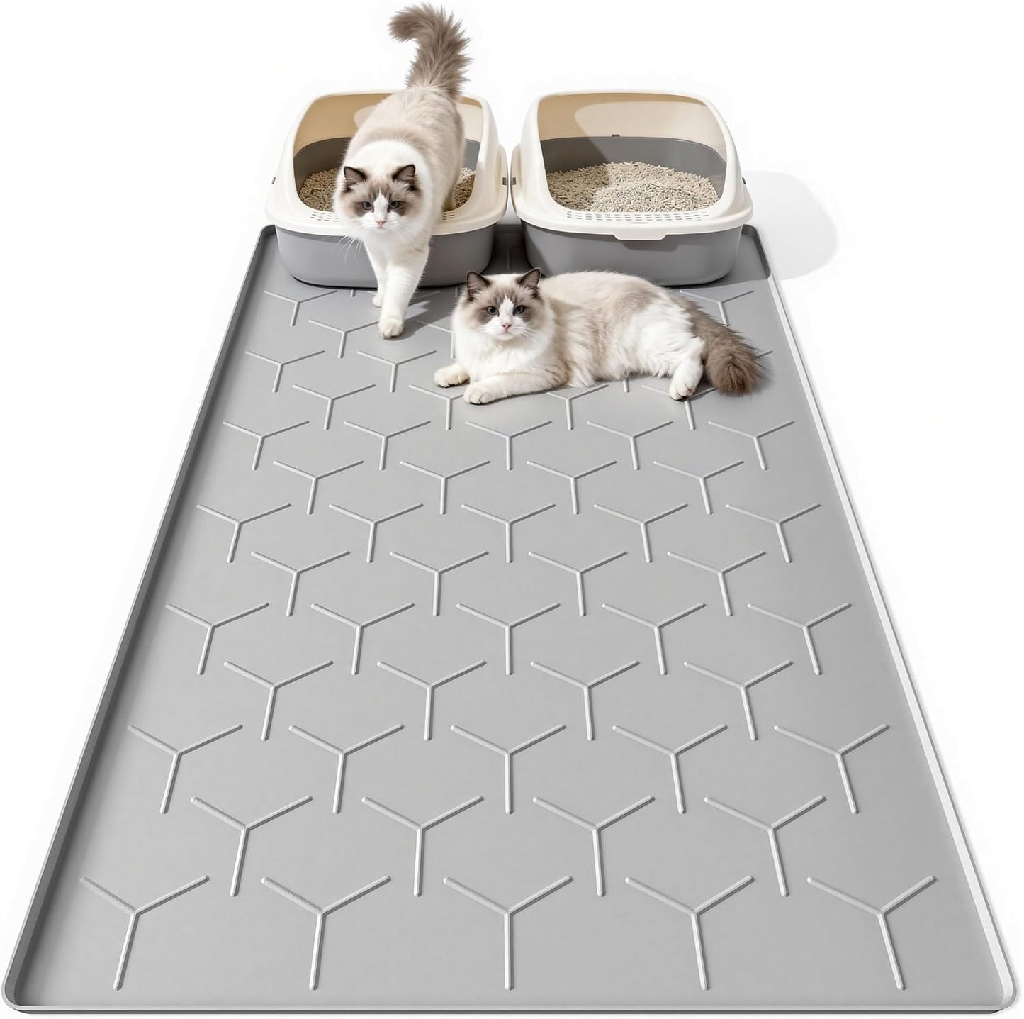 Packaged Bulkniu imported USA cat litter mat ready for home setup.
