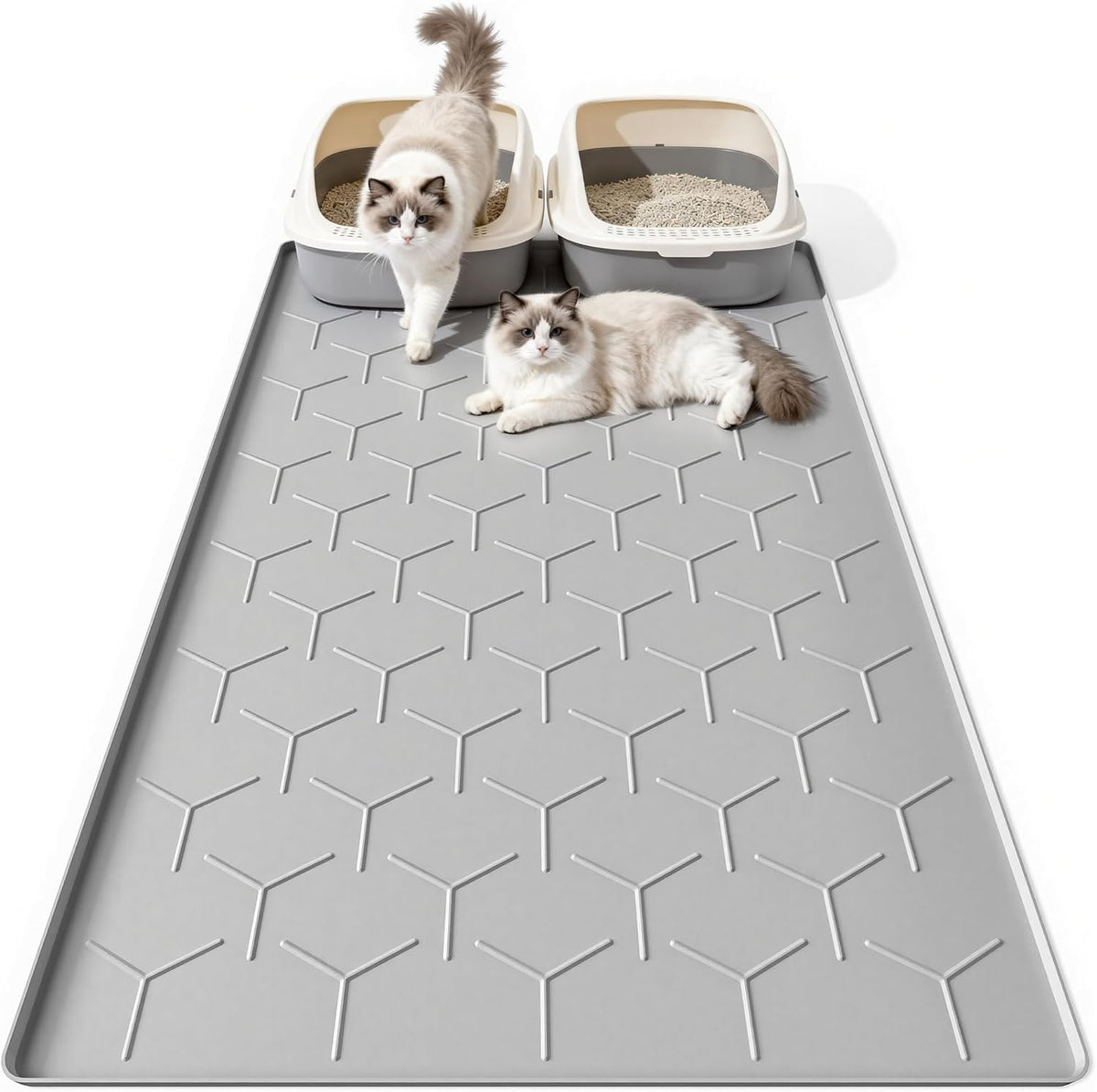 Packaged Bulkniu imported USA cat litter mat ready for home setup.