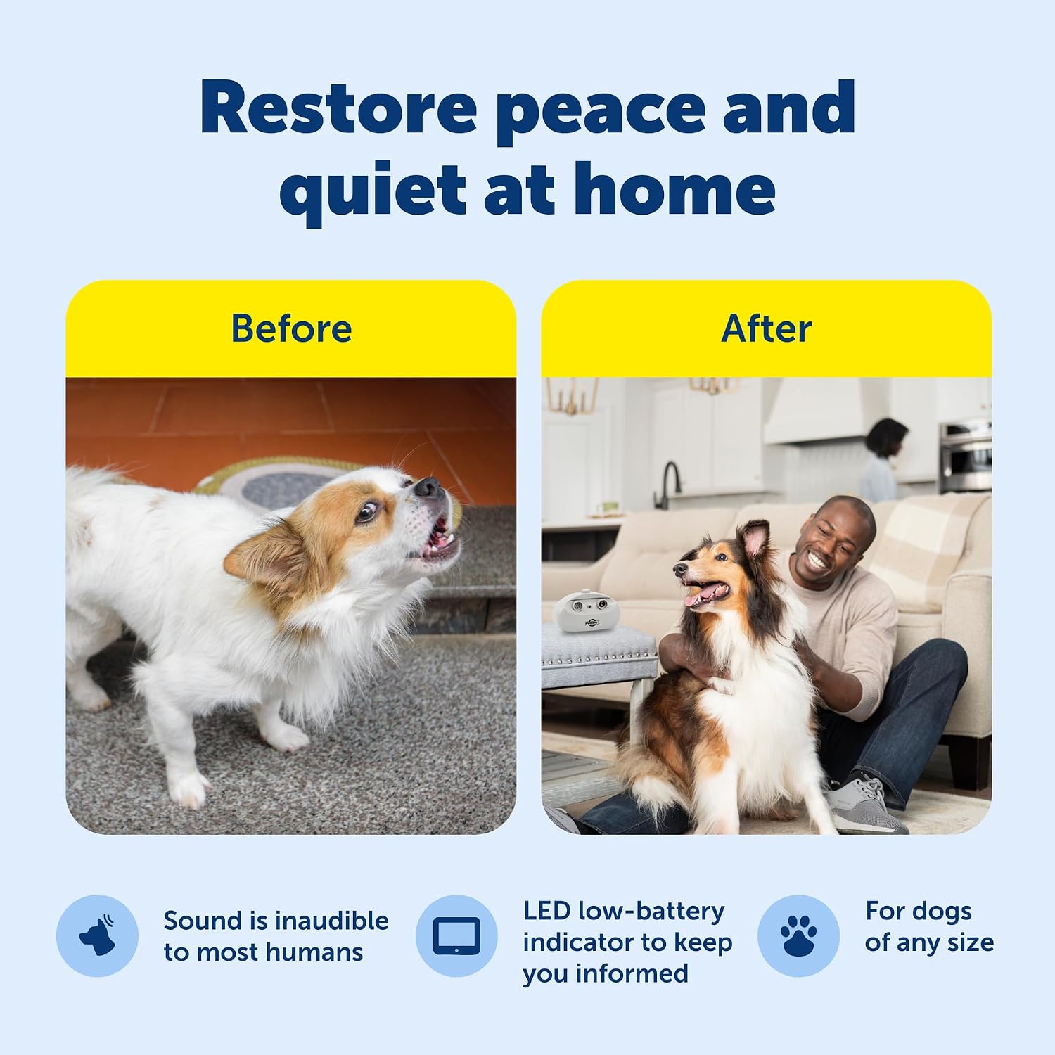PetSafe ultrasonic device manual button close up