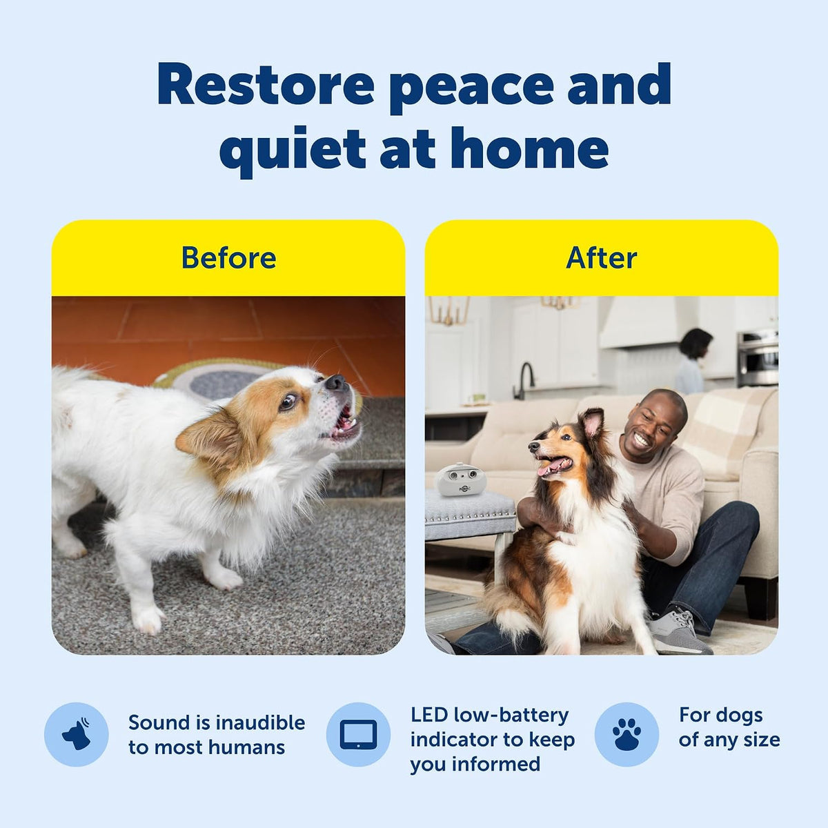 PetSafe ultrasonic device manual button close up