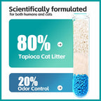 Moonforest cassava cat litter clumping action demonstration