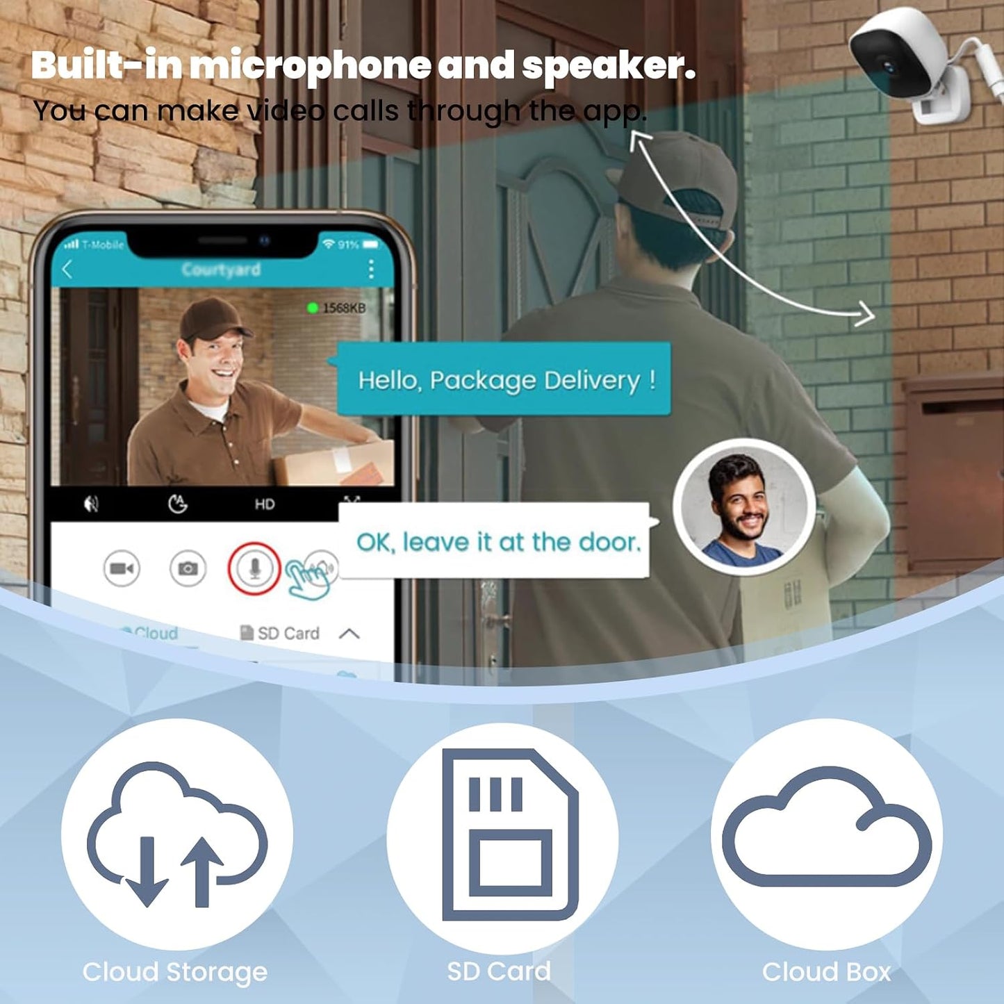 Clever Dog camera mounted for indoor surveillance