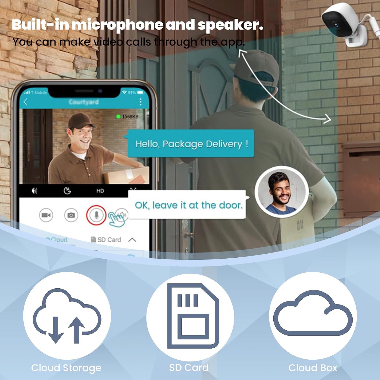 Clever Dog camera mounted for indoor surveillance
