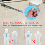 Side profile of the reusable silica gel pet medicine feeding syringe