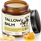 Veakoo Beef Tallow and Honey Balm 3.2 Ounces front view packaging