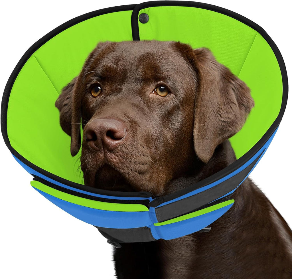 Queenmore Dog Cone XL, Soft Dog Cones for Large Dogs After Surgery, Cone for Dogs to Stop Licking, Elizabethan Collar for Pet, Alternative to Recovery Collar for Large Breeds, Blue XL - Image 9