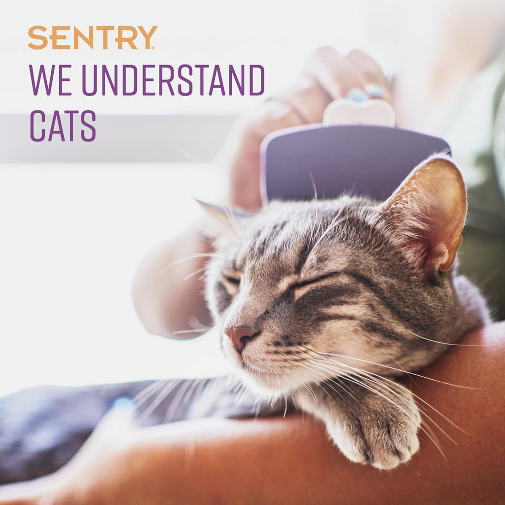 Sentry cat calming aid back label with directions and ingredients