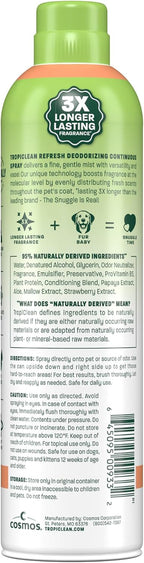 TropiClean Dog Perfume, Papaya Scented Dog Deodorizing Spray, 3X Long-Lasting Scent, After Bath Cologne & Detangling Spray with Vitamin E, 10oz. - Image 9