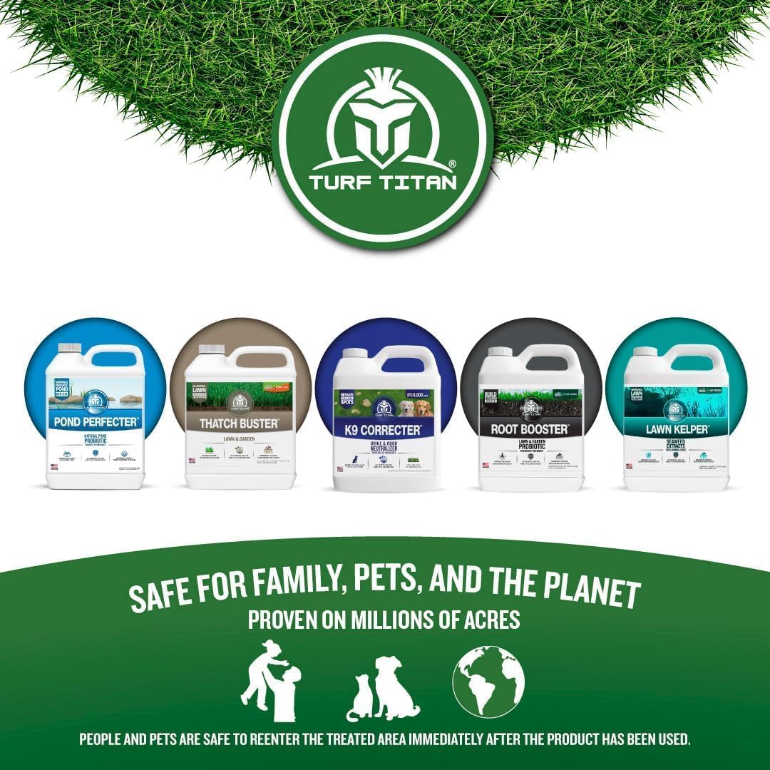 Turf Titan K9 Correcter Dog Urine Neutralizer for Lawns (32 oz) - Fights Yellow Spots and Odors - Grass Dog Urine Neutralizer to Grass Recovery with Weekly Use - Covers Up to 6,000 Sq Ft - Image 9