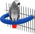 Rypet U-Shaped Large Parrot Perch, Quartz Bird Perch for Cage(Blue L) - Image 1