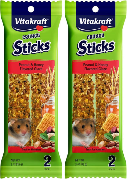 Vitakraft Crunch Sticks Hamster Treats Apple and Honey Flavor 2 Pack - Wholesome Crunchy Chew Sticks for Hamsters and Gerbils - Enrichment Chew Toy with Natural Wood Core - Image 13