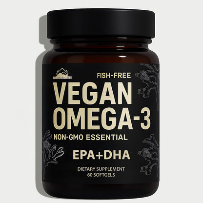 Nextrino Peakright Vegan Omega 3 front view bottle