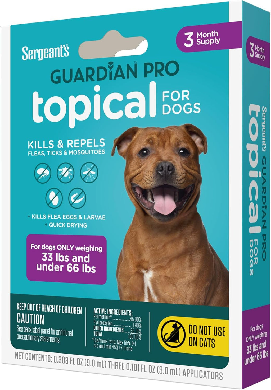 Sergeant's Guardian Pro Flea & Tick Collar for Dogs, Kills Fleas & Ticks, Long Lasting Protection for 6 Months, Fresh Scent, One Size Fits All, 1 Collar - Image 11