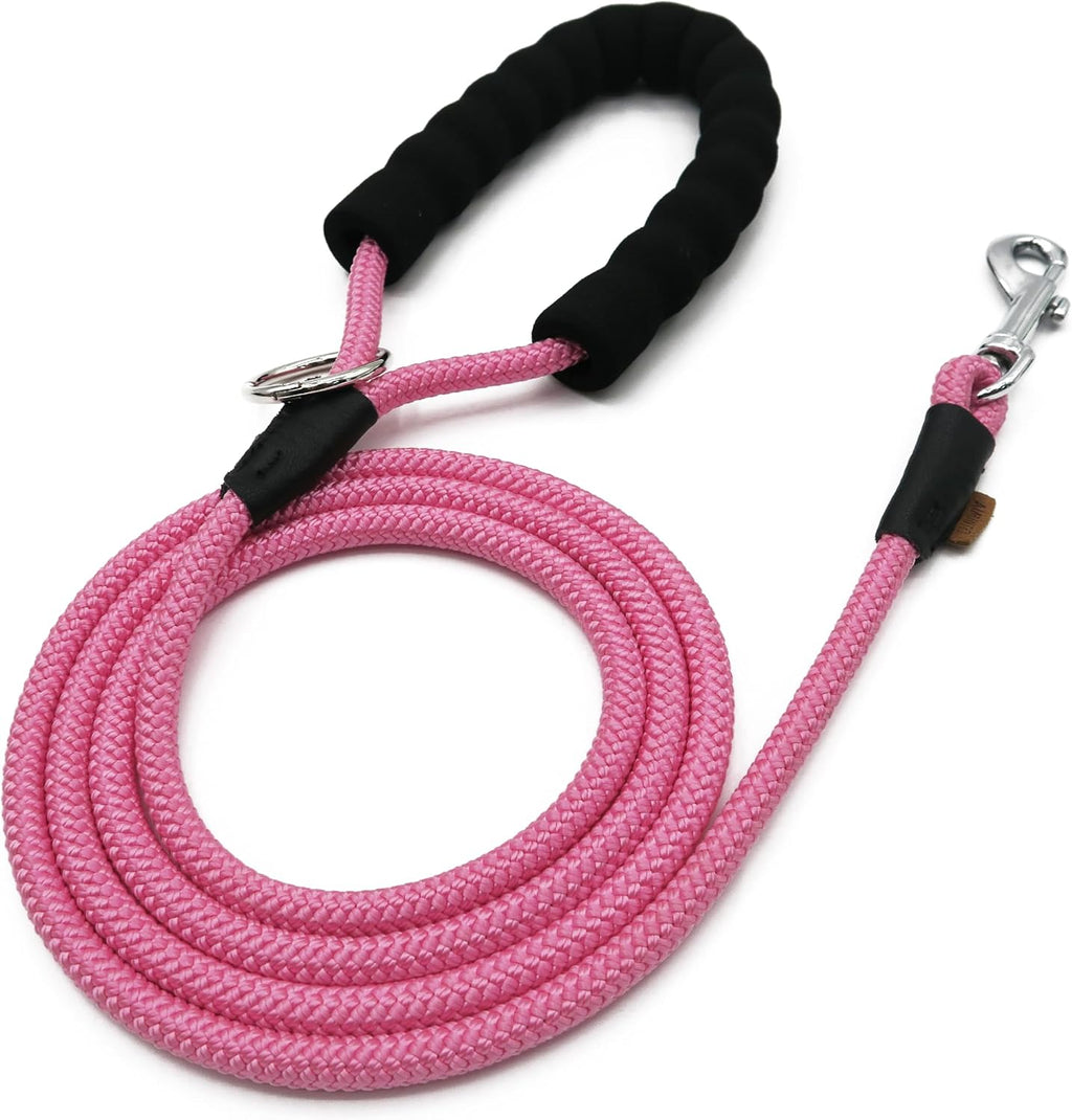 Dog Leash, Braided Rope Traction - Walking Training Lead for Medium/Large Dogs ((1/2") x 6FT, Black) - Image 10