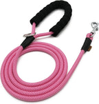 Dog Leash, Braided Rope Traction - Walking Training Lead for Medium/Large Dogs ((1/2") x 6FT, Black) - Image 10